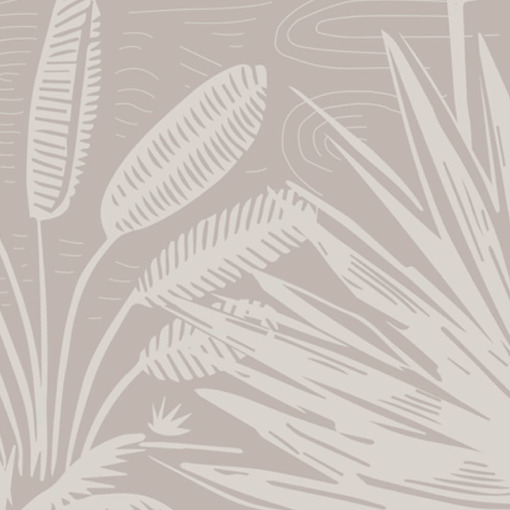 Papier peint forêt des tropiques, beige 255 x 250cm — vue 4
