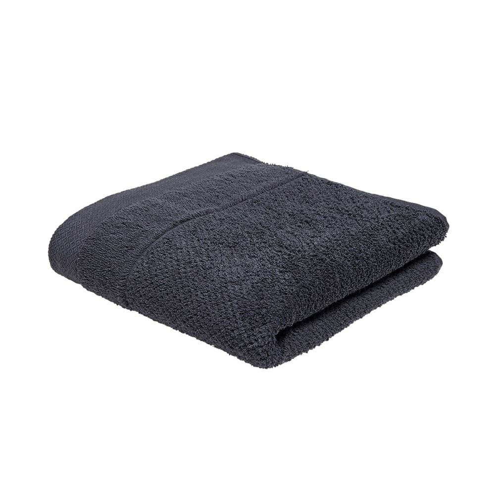 Serviette de bain uni  50x90 cm Gris anthracite