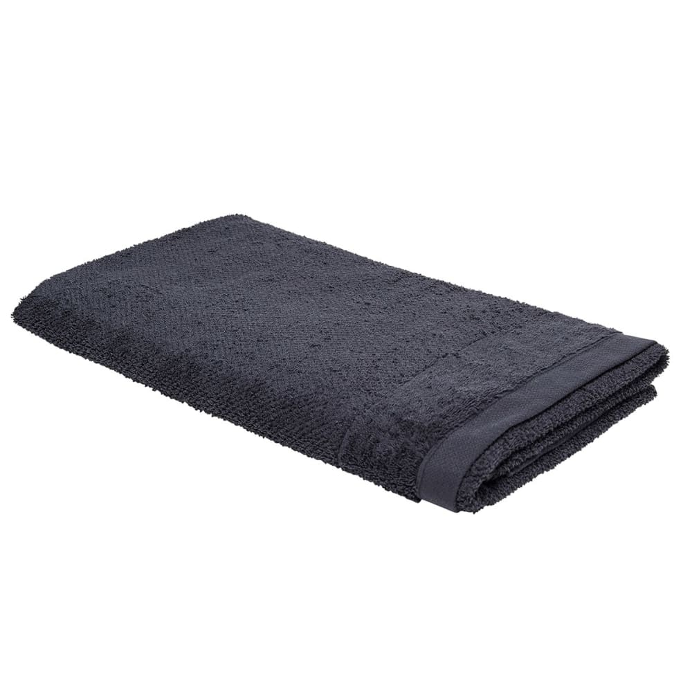 Maxi drap de bain uni  90x150 cm Gris anthracite