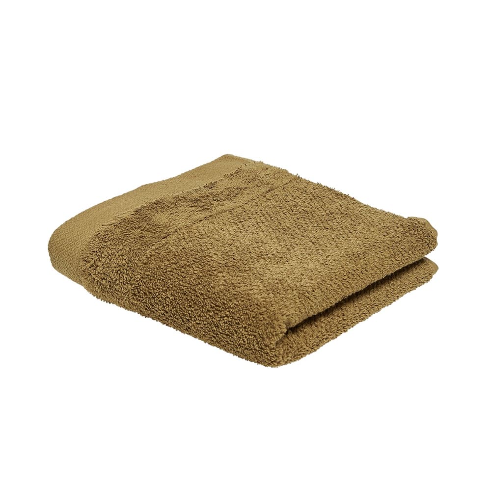 Serviette de bain uni  50x90 cm Bronze