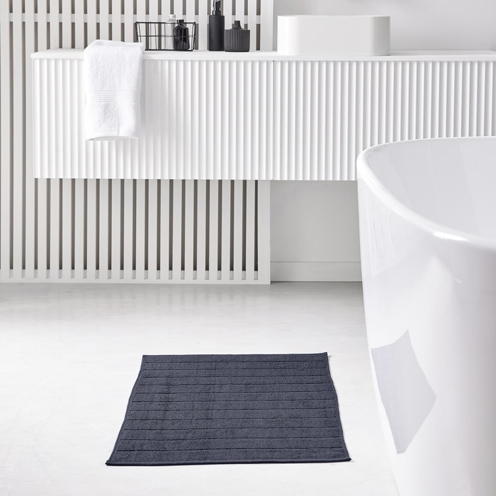 Tapis de bain uni  50x80 cm Bleu marine