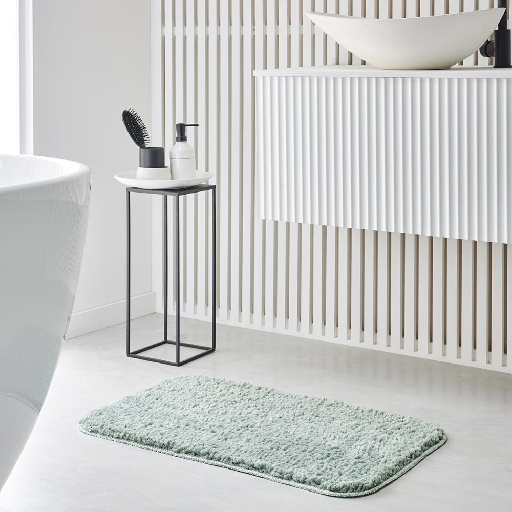 Tapis de bain tufté uni  50x80 cm Vert