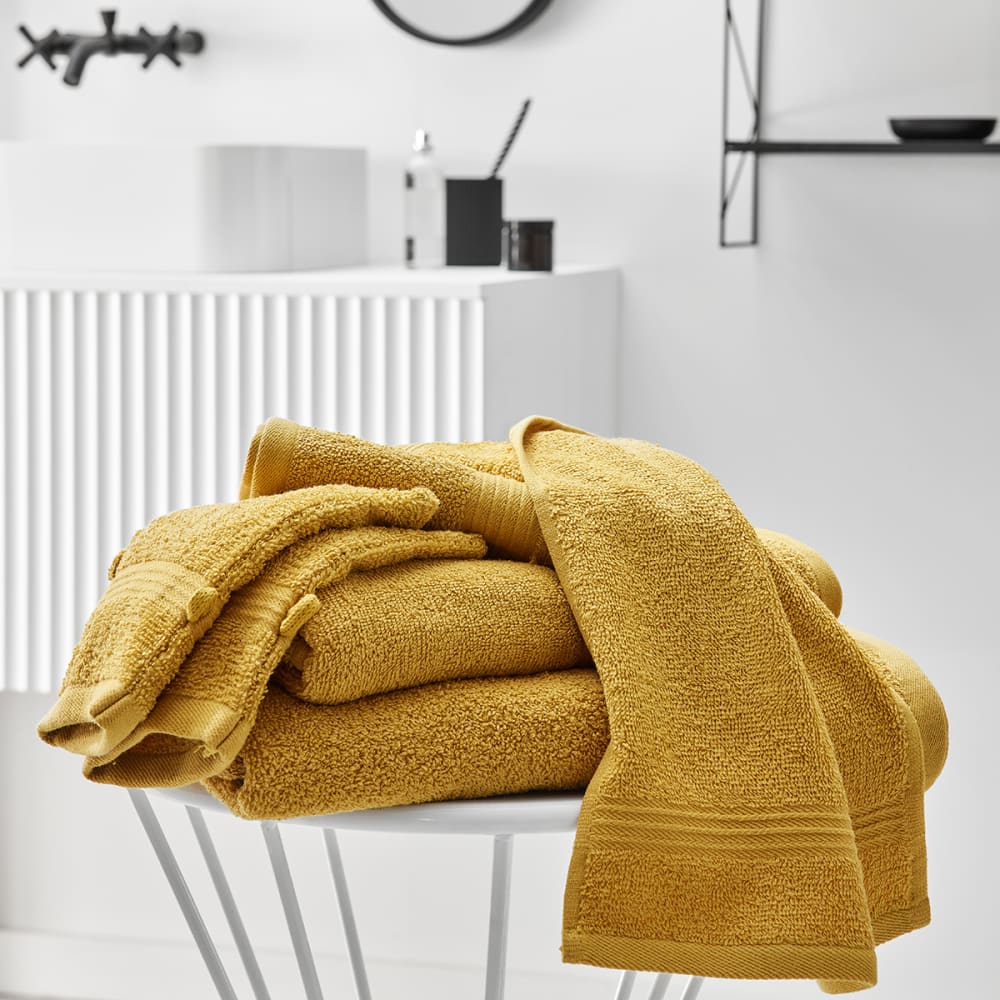 Tapis de bain uni 50x80 cm jaune - Maisons du Monde