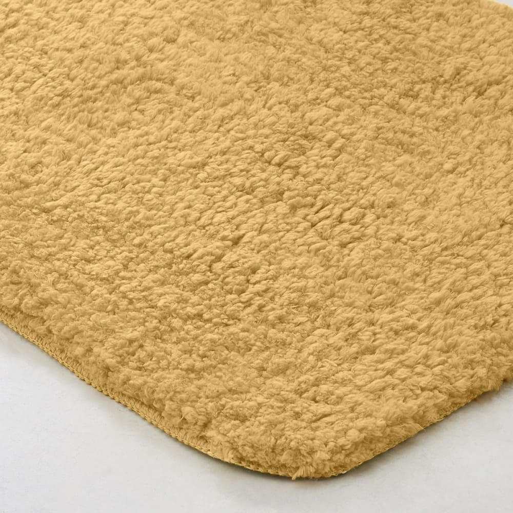 Tapis de bain tufté uni 50x80 cm jaune — vue 3