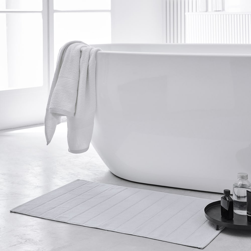 Tapis de bain uni  50x80 cm Blanc