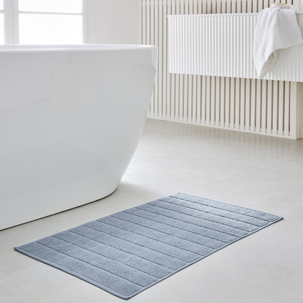 Tapis de bain uni  50x80 cm Bleu ardoise