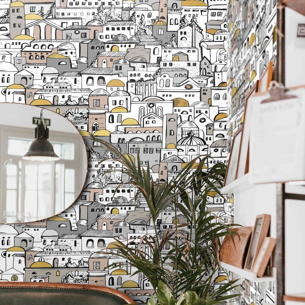 Papier Peint Paysage, papier véritable, 200x280cm, 8 feuilles