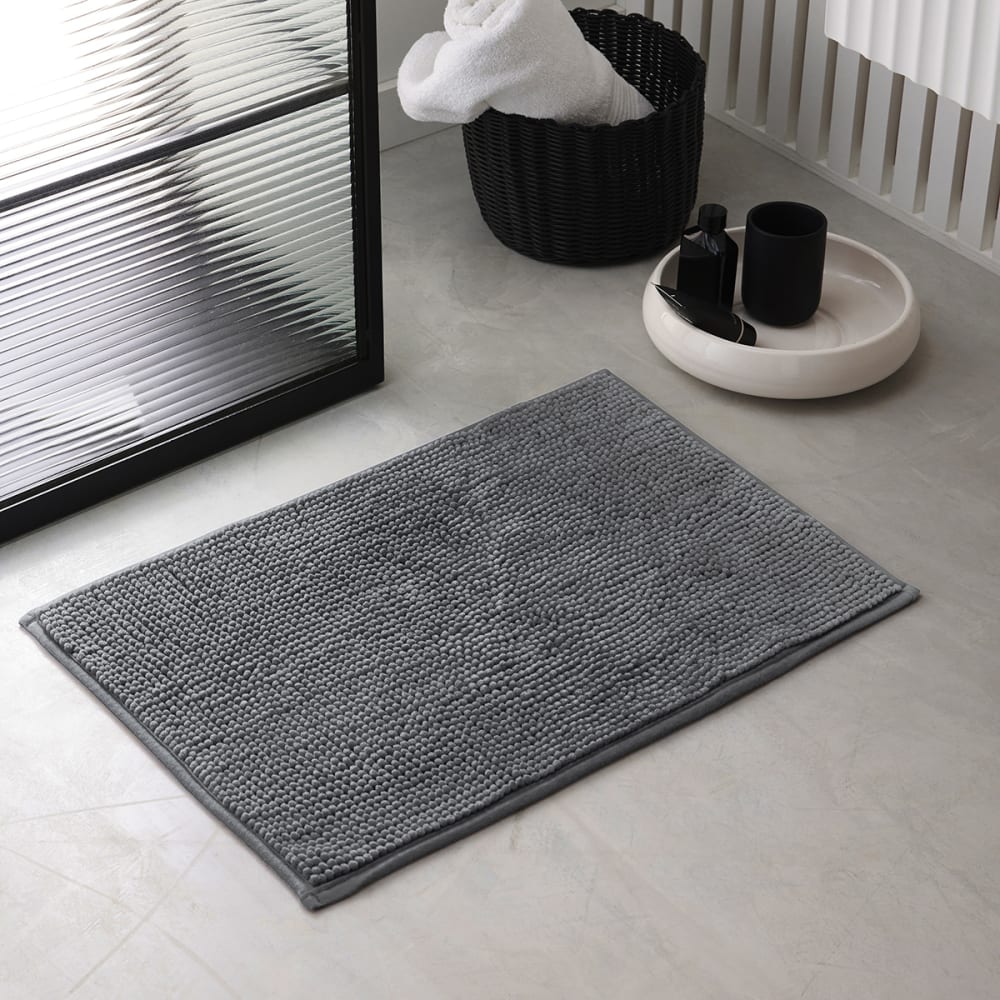 Tapis de bain Bubble uni  60x40 cm Gris