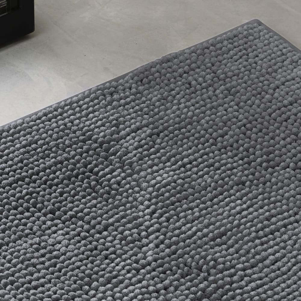 Tapis de bain bubble uni 60x40 cm gris - Maisons du Monde