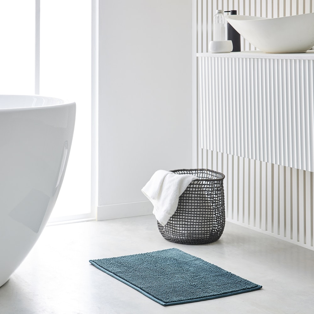 Tapis de bain Bubble uni  60x40 cm Bleu