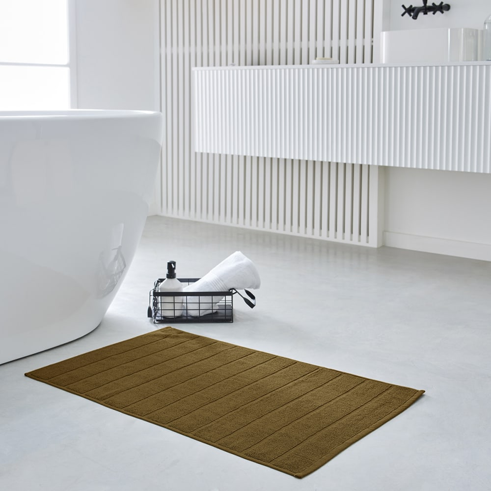 Tapis de bain uni  50x80 cm Bronze