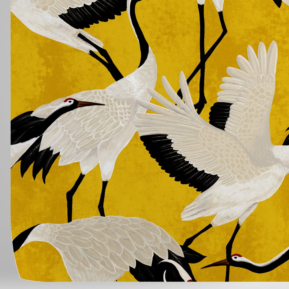 Papier Peint Hérons, papier véritable, 200x280cm, 8 feuilles — vue 4