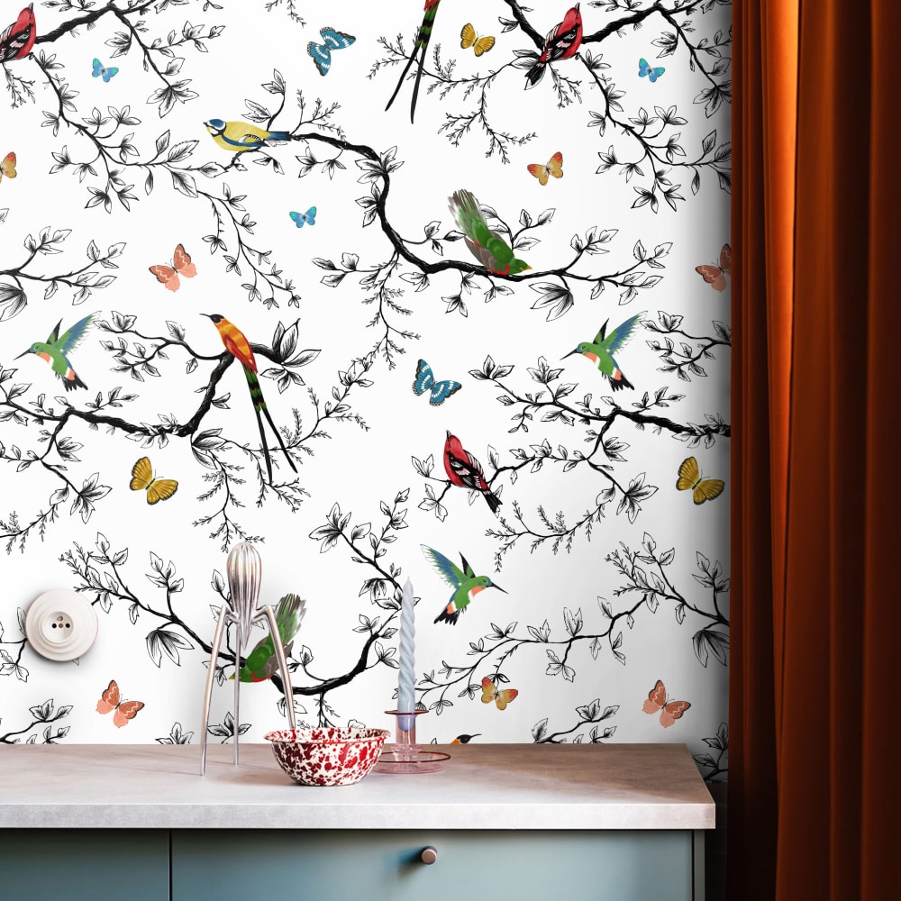 Papier Peint Ailes, papier véritable, 200x280cm, 8 feuilles