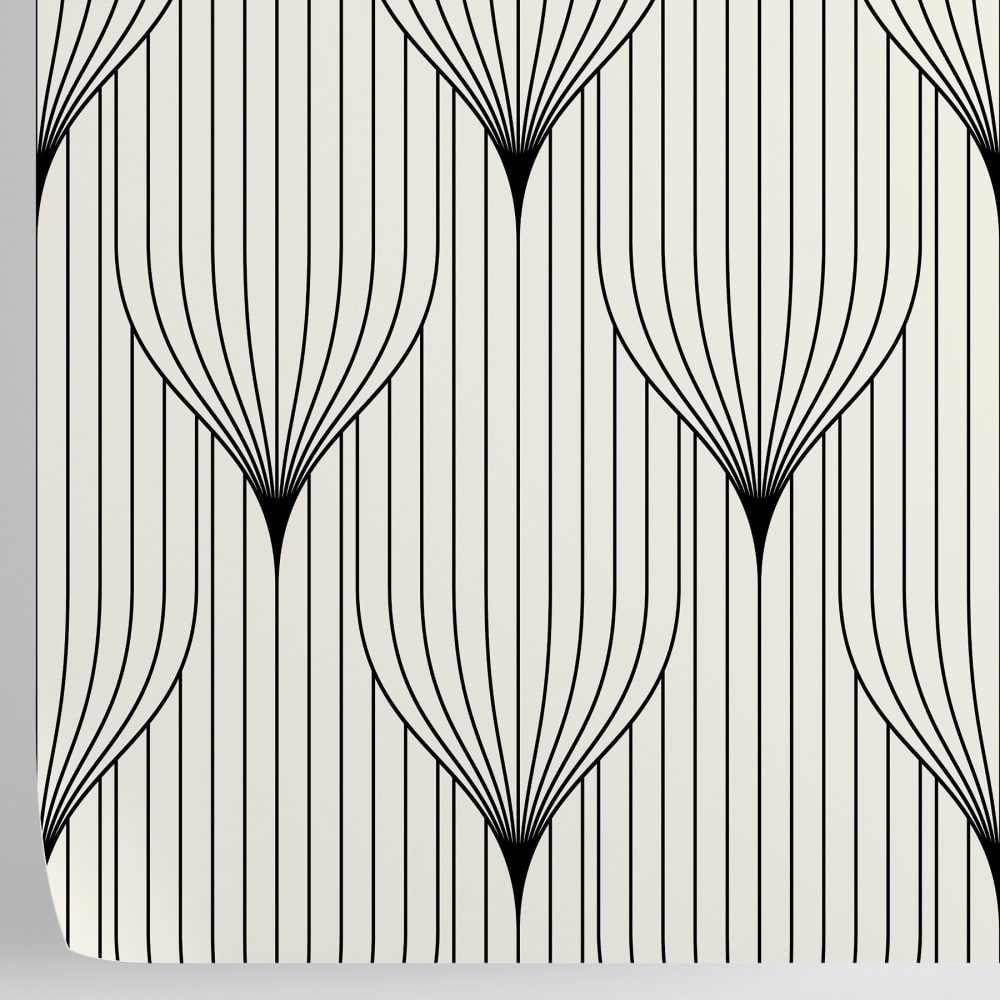 Papier Peint Art Déco, papier véritable, 200x280cm, 8 feuilles — vue 4