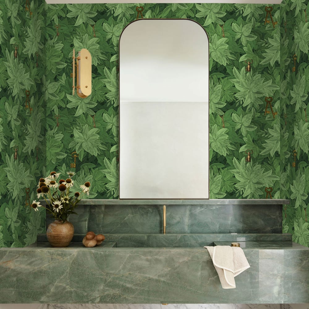 Papier Peint Haie, papier véritable, 200x280cm, 8 feuilles — vue 3