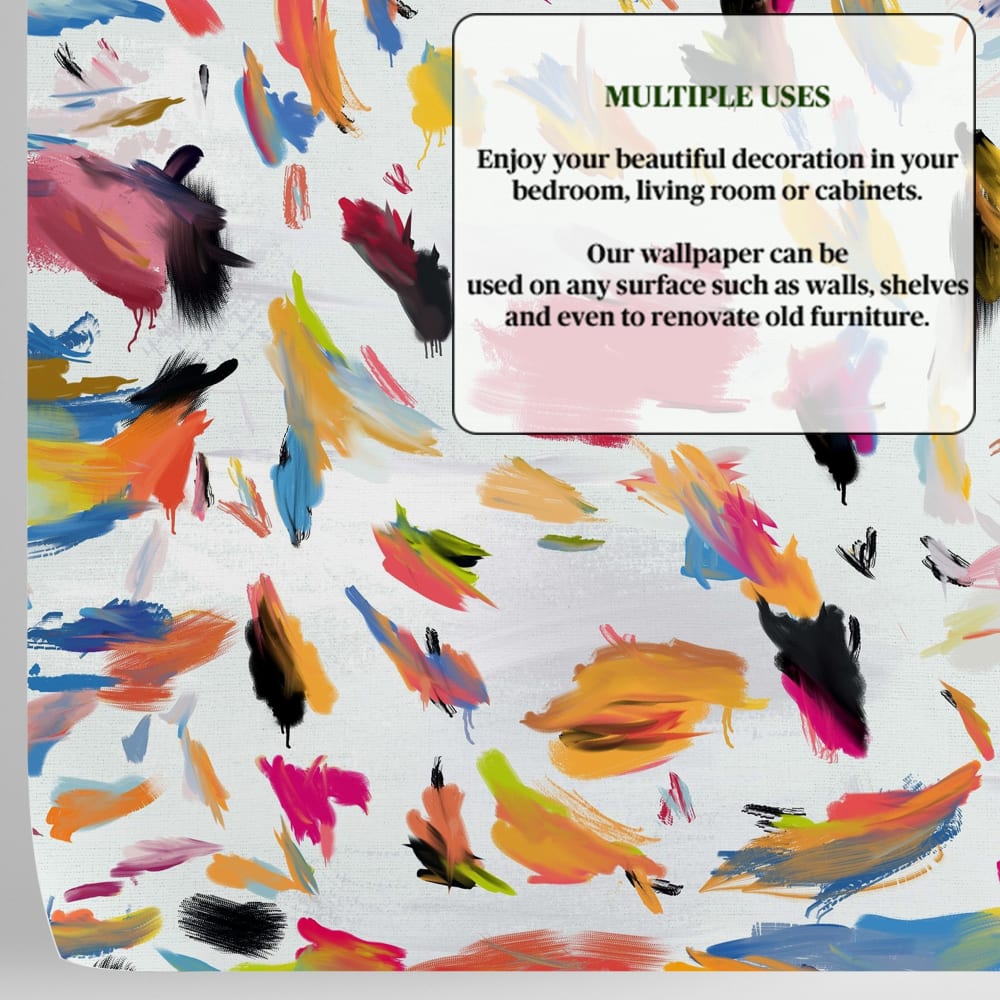 Papier Peint Pinceau, papier véritable, 200x280cm, 8 feuilles — vue 4