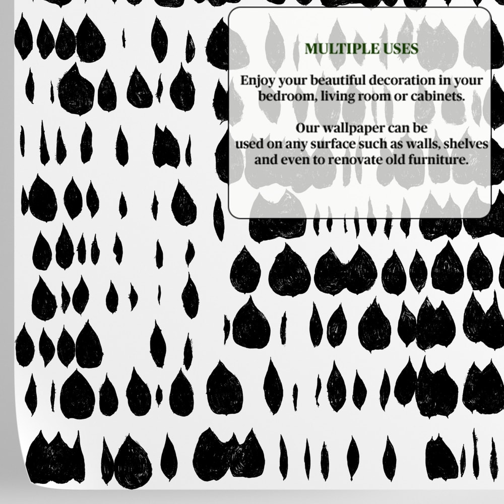 Papier Peint Scandinave, papier véritable, 200x280cm, 8 feuilles — vue 4