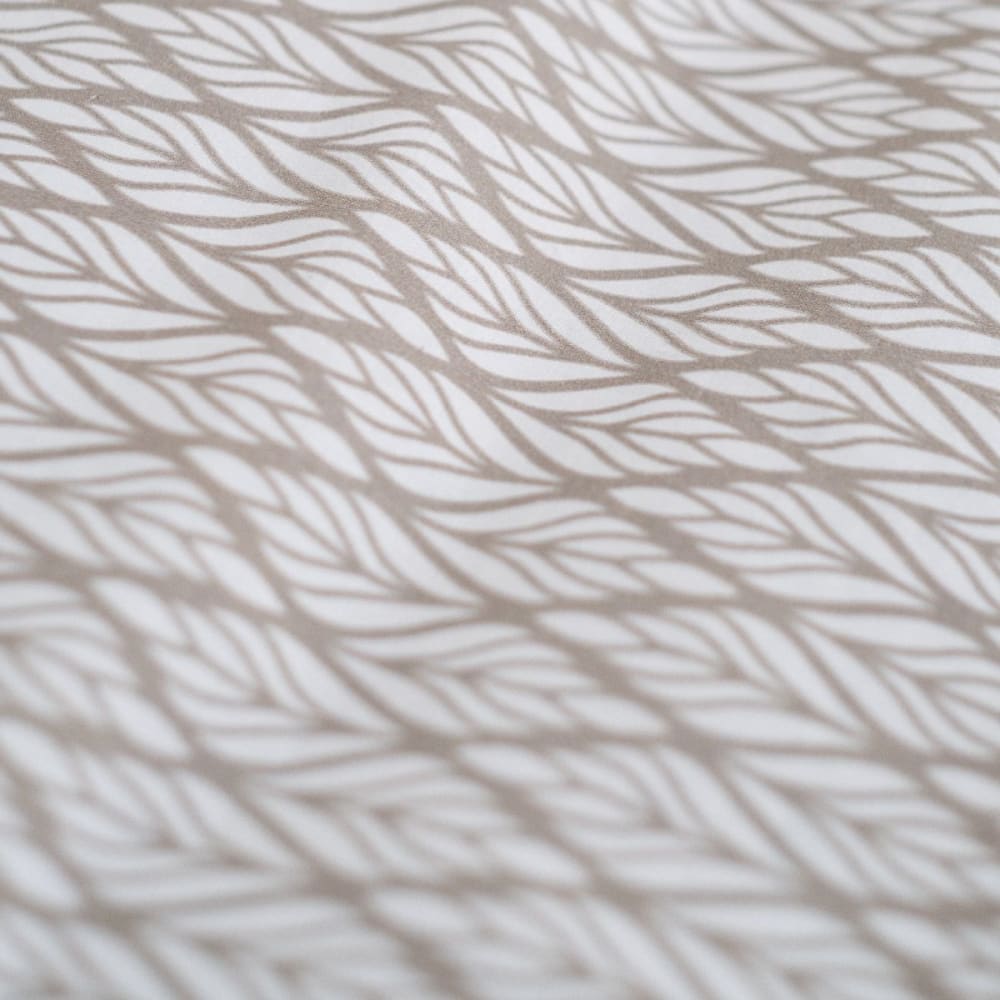 Parure de lit coton 2 personnes imprimé floral 240x260 cm beige - Maisons du Monde