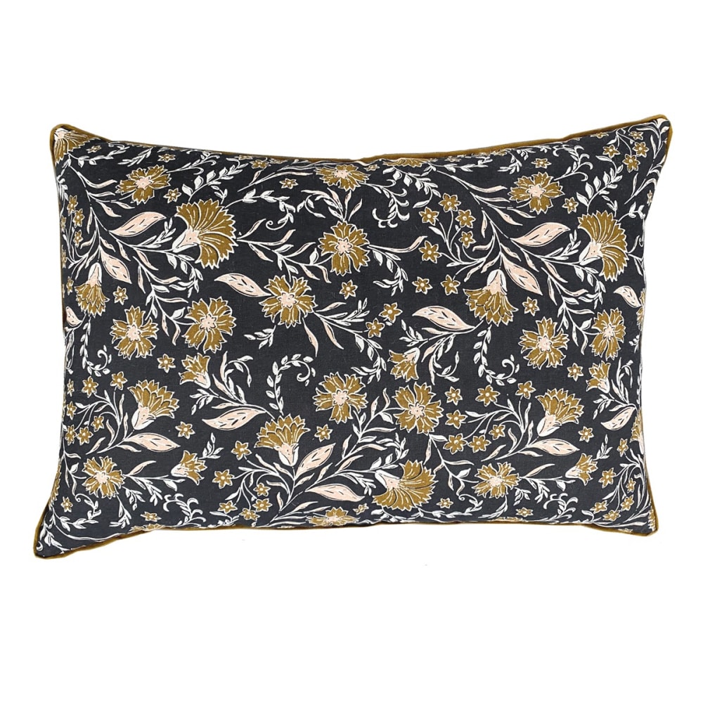 Coussin décoration imprimé en Coton Bronze 40x60 cm