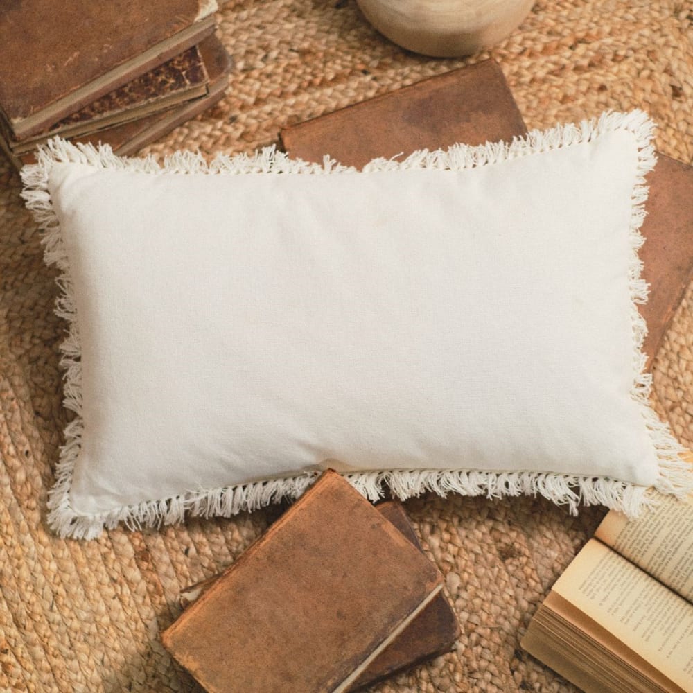 Coussin décoration uni en Coton Multicolore 30x50 cm - Maisons du Monde
