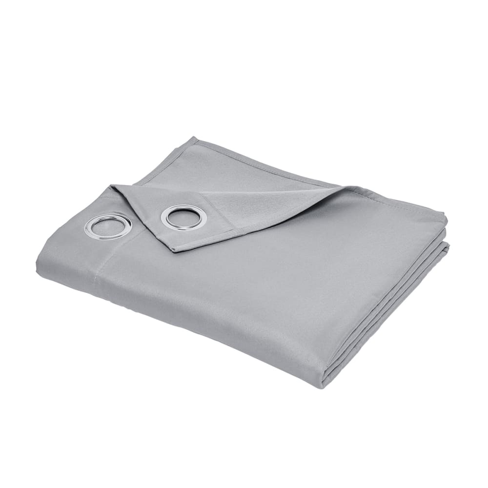 Rideau isolant à oeillets uni 140x240 cm gris — vue 4