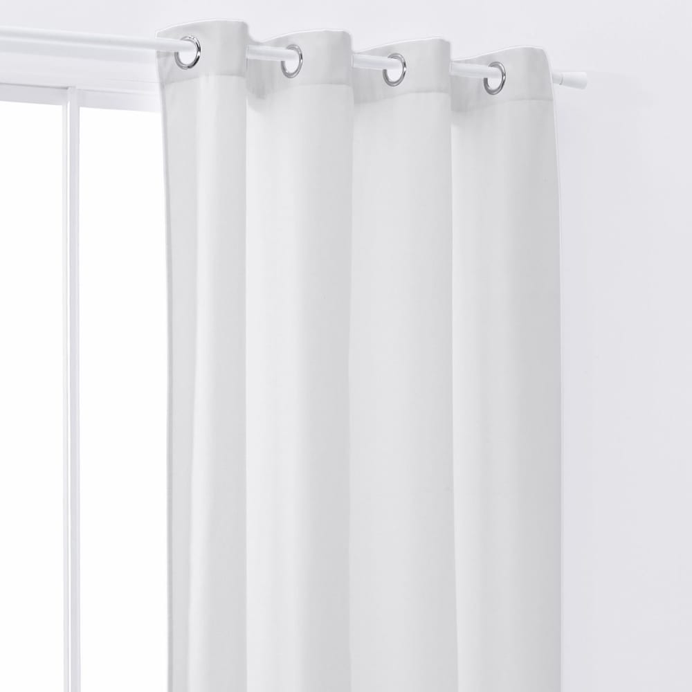 Rideau isolant à oeillets uni 140x240 cm blanc — vue 3