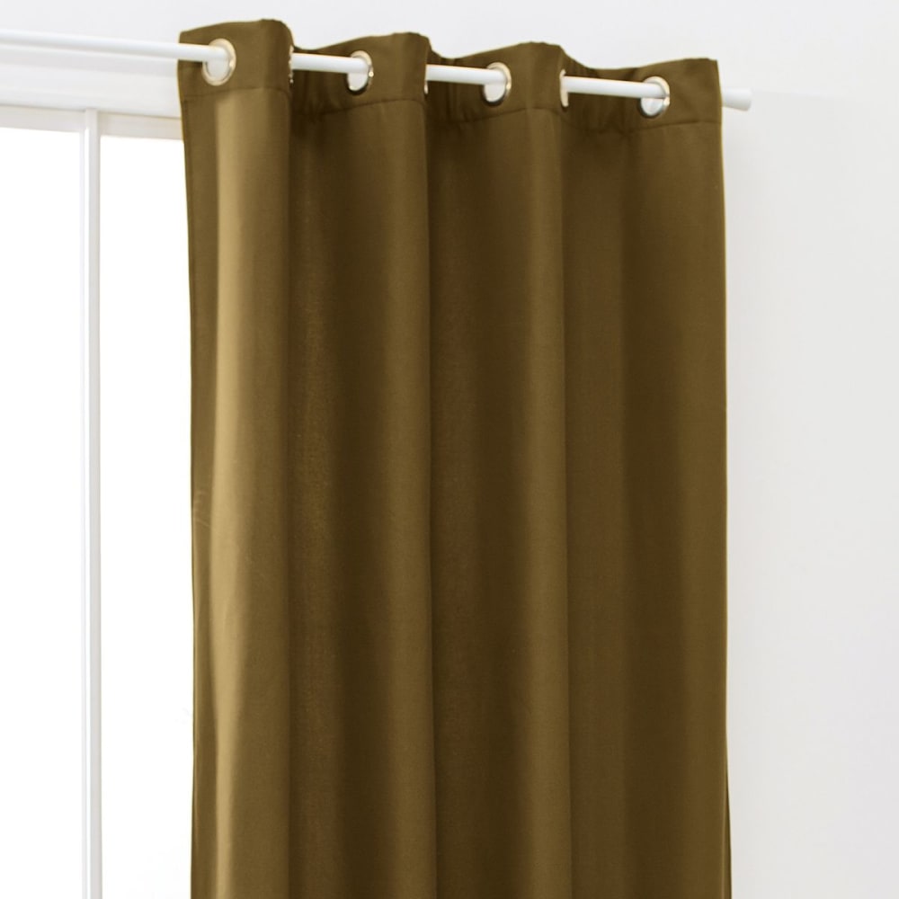 Rideau isolant à oeillets uni 140x240 cm bronze — vue 3