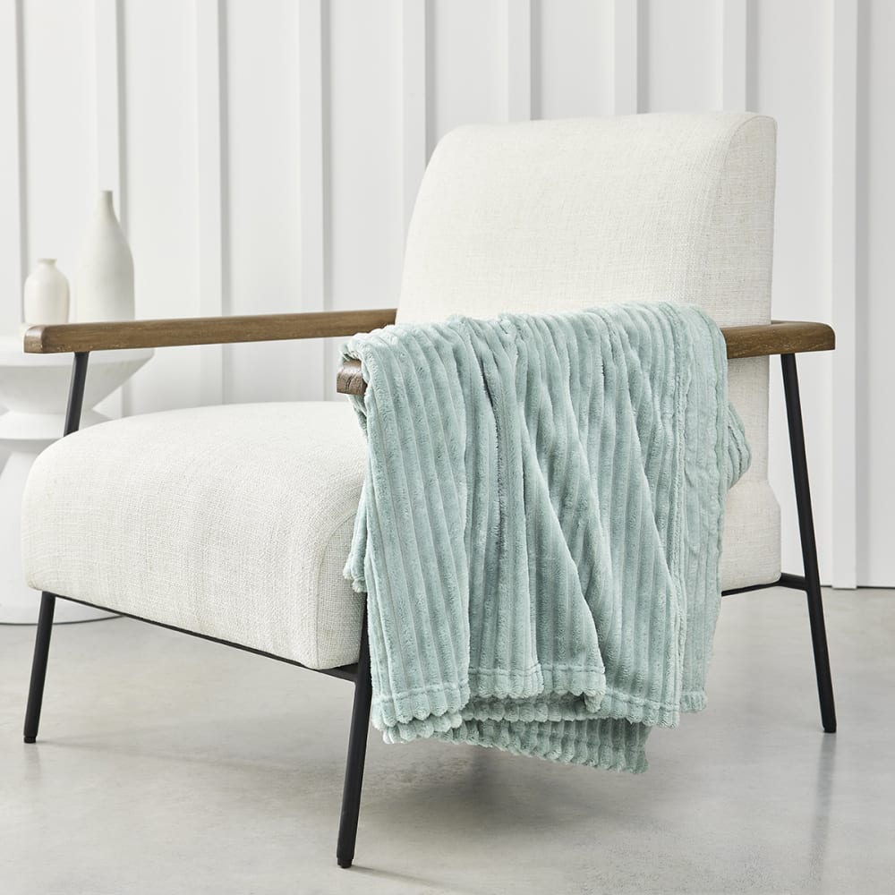 Plaid cotelé uni  150x200 cm Vert