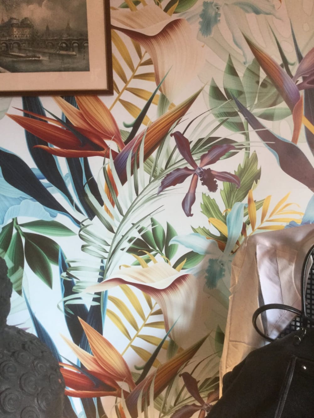 Carta da Parati Tropicale in vera carta, 200x280cm, 8 fogli - Modello Esotico - Carta