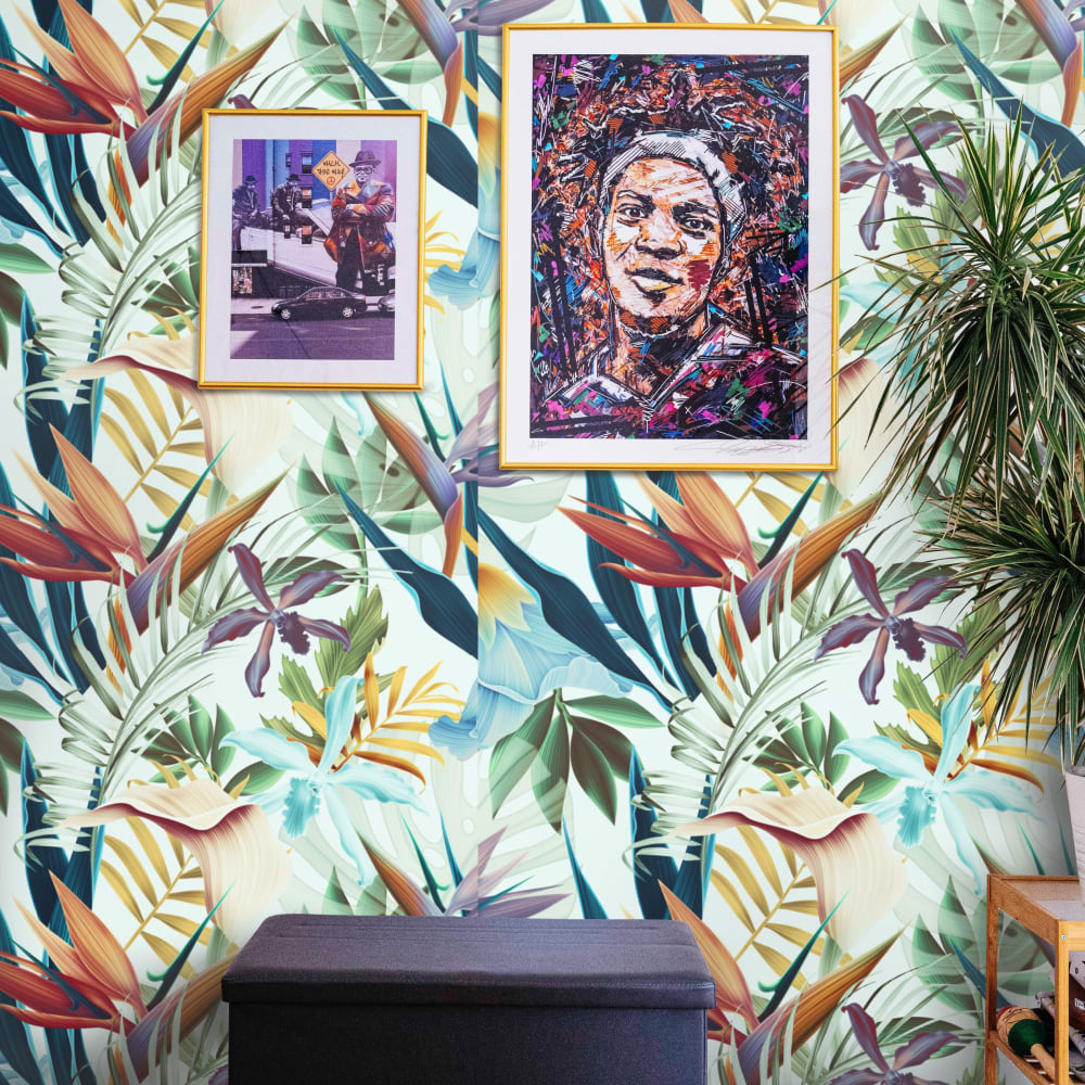 Papier Peint Tropical, papier véritable, 200x280cm, 8 feuilles — vue 3