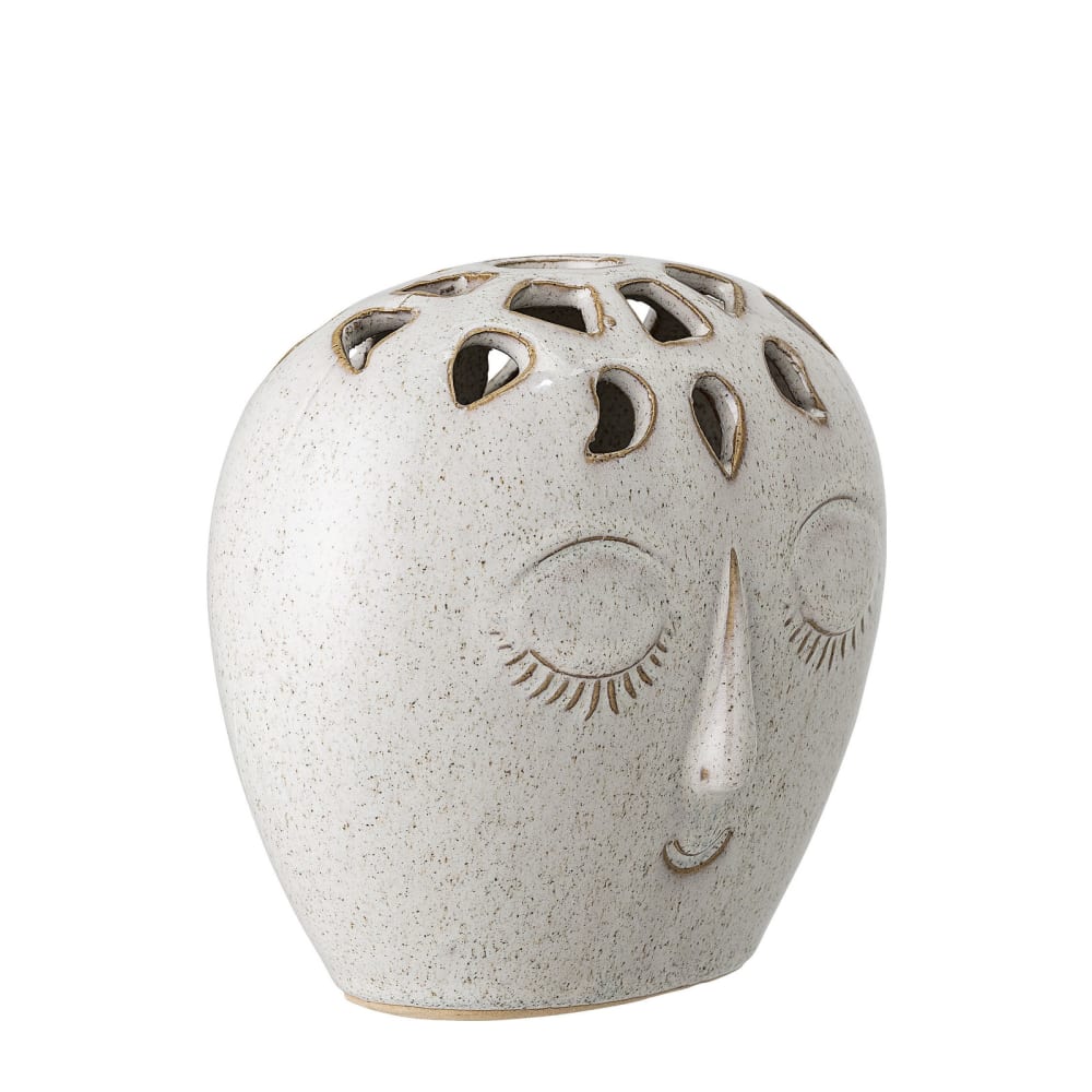 Vase en grès blanc H14.5