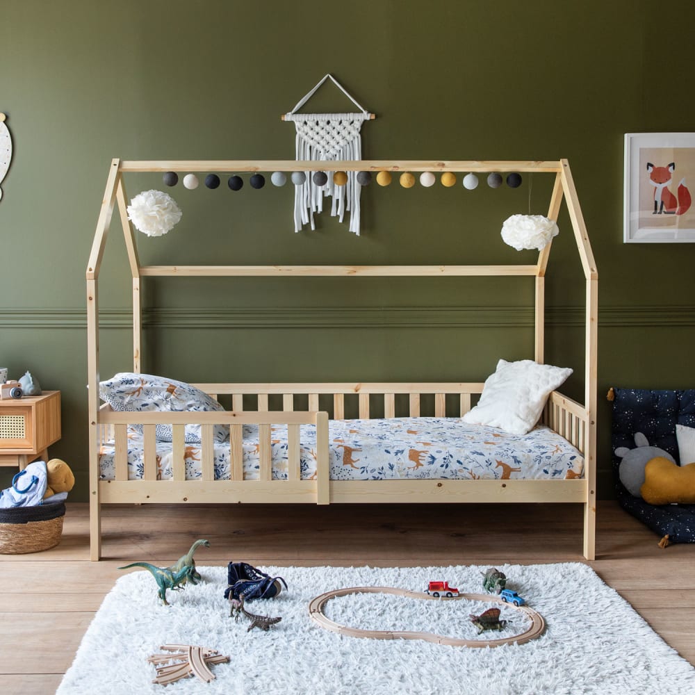 Lit cabane pour enfant 190x90cm en bois