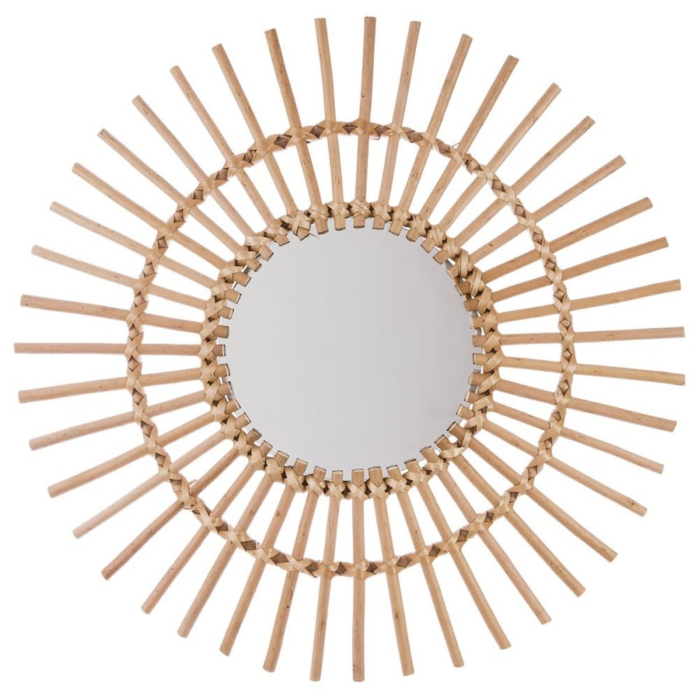 Miroir rotin soleil D58cm