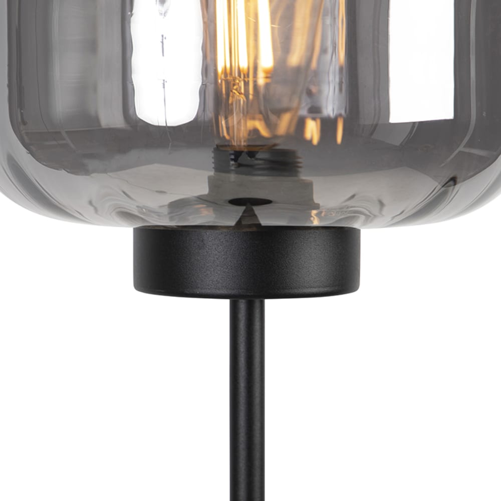 Lampadaire en verre noir - Maisons du Monde