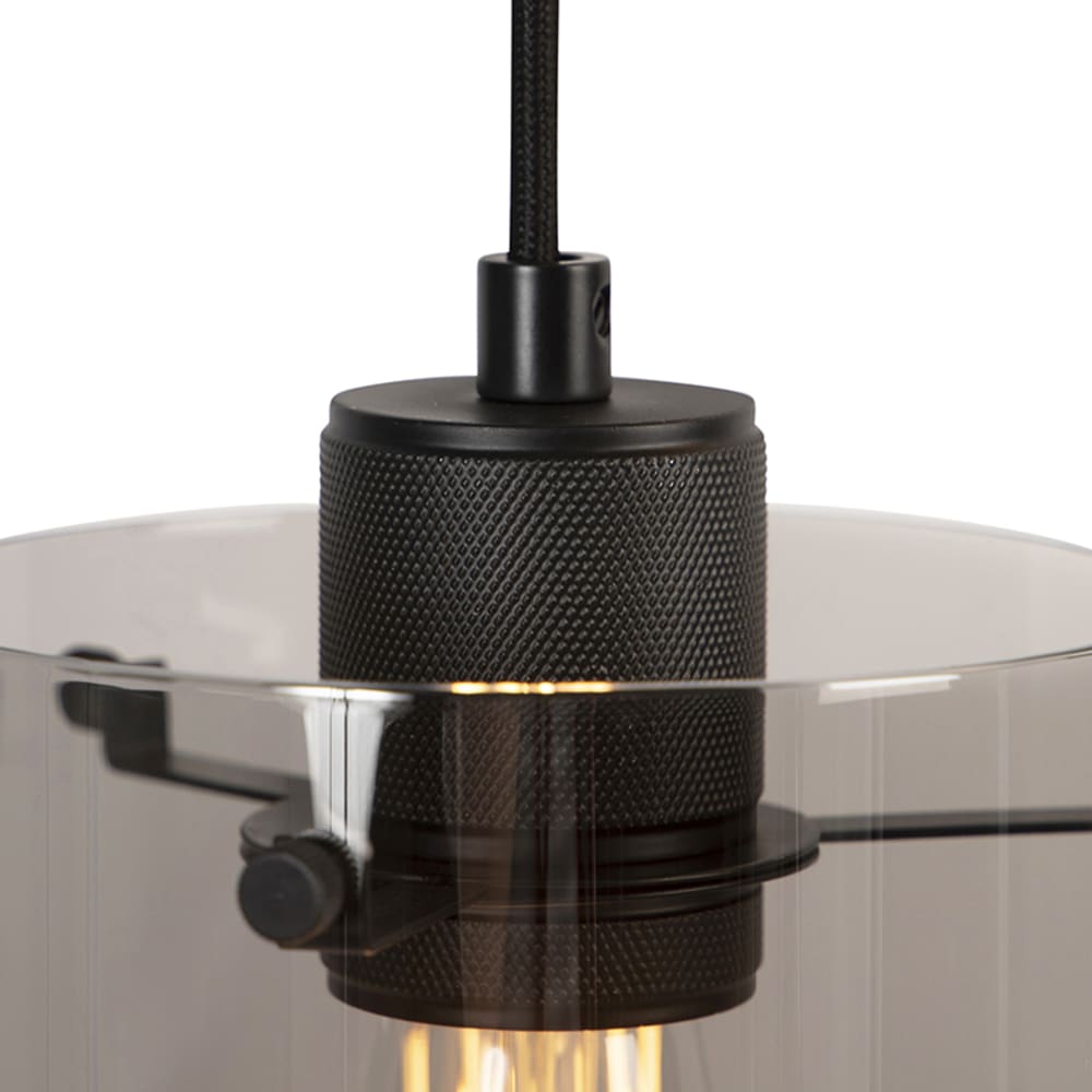Suspension en verre noir — vue 3
