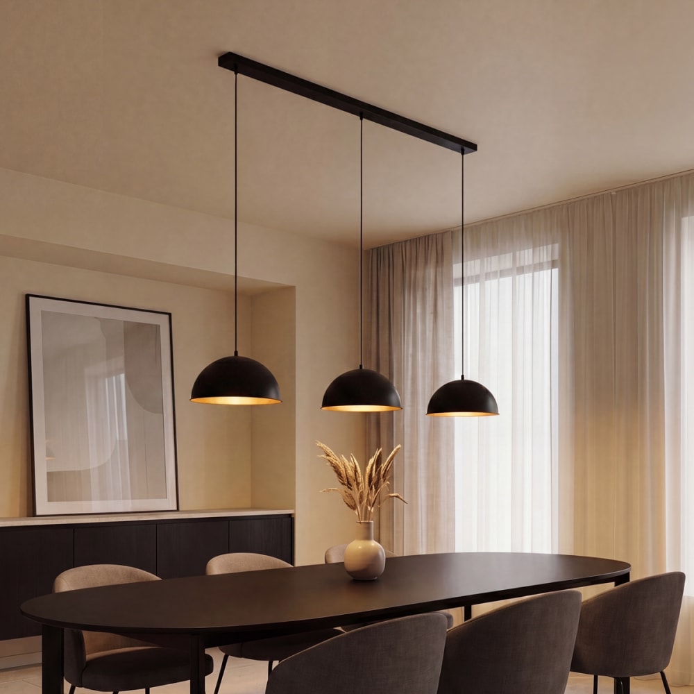 Suspension en acier noir - Maisons du Monde