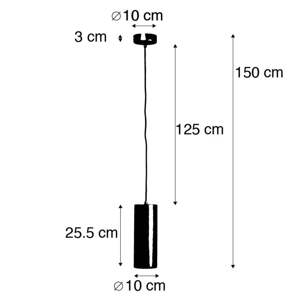 Suspension en aluminium noir — vue 4