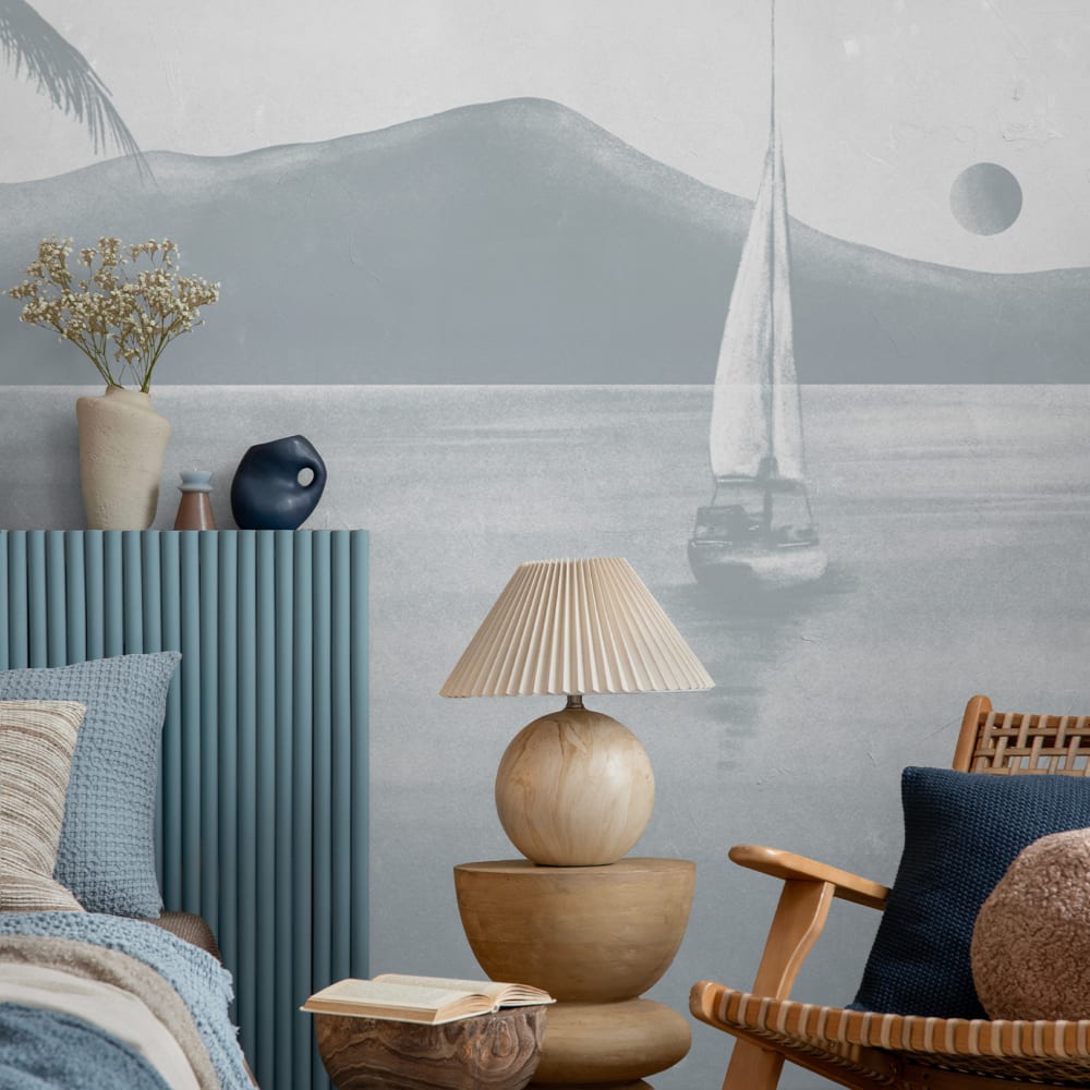 Carta da parati panoramica prendete il grande 2, blu 170 x 2 - Modello Contemporaneo - Öko-Tex Zertifikat - Carta