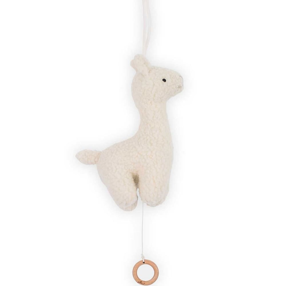 Jollein Peluche musicale Lama Beige Pes - Polyester - 14x7x20cm