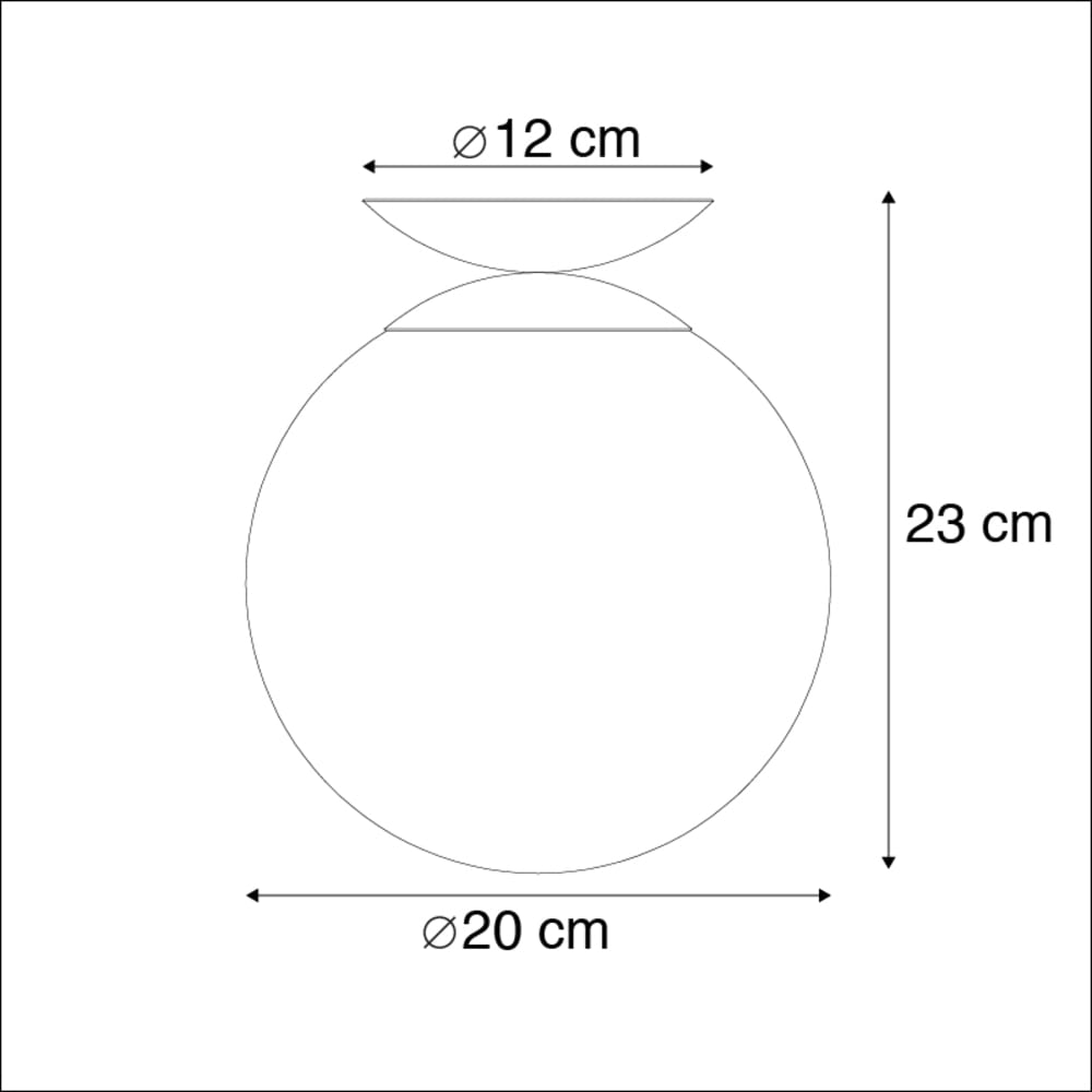 Plafonnier en verre vert — vue 4