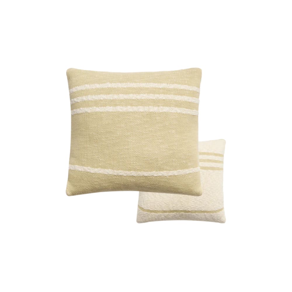 Coussin en tricot design réversible en coton naturel 40x40
