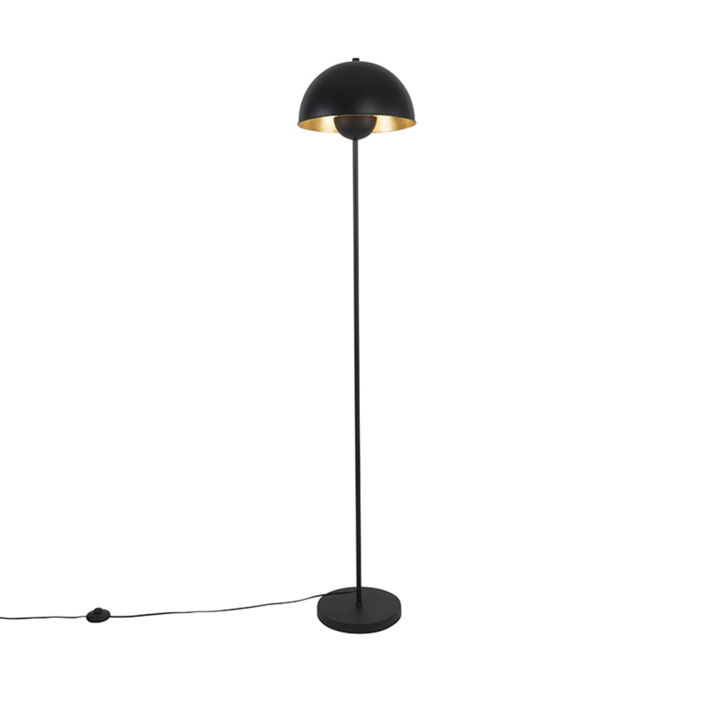 lampadaire en acier noir