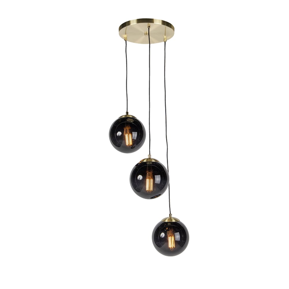 suspension en verre noir