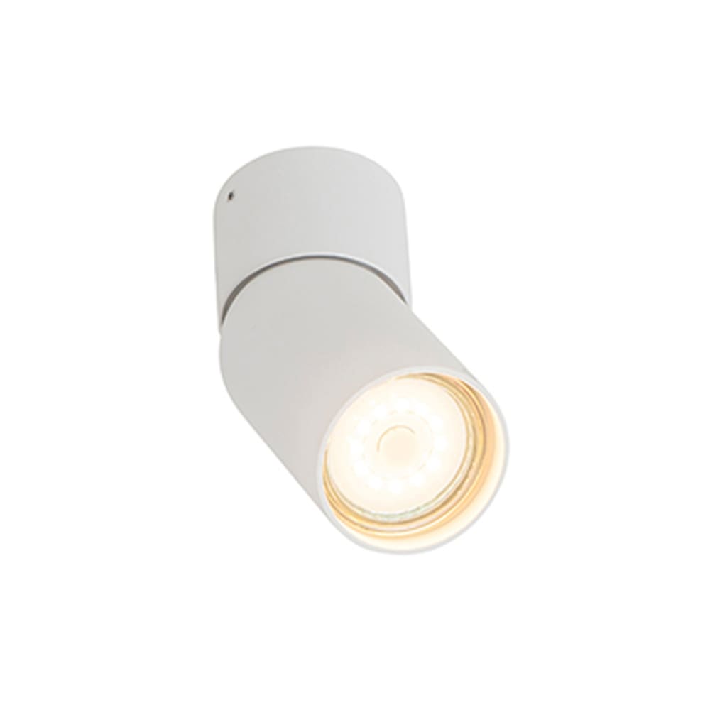 QAZQA Strahler aus Aluminium, weiß style modern - Aluminium