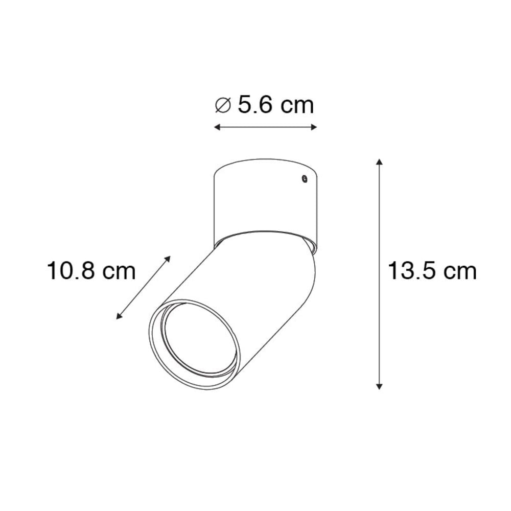 Spot murale en aluminium blanc — vue 4