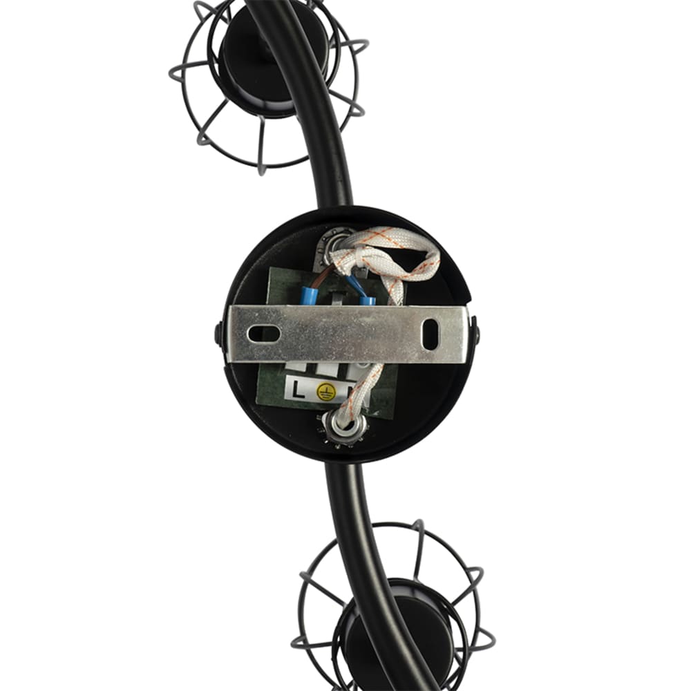 Spot plafond en acier noir — vue 4