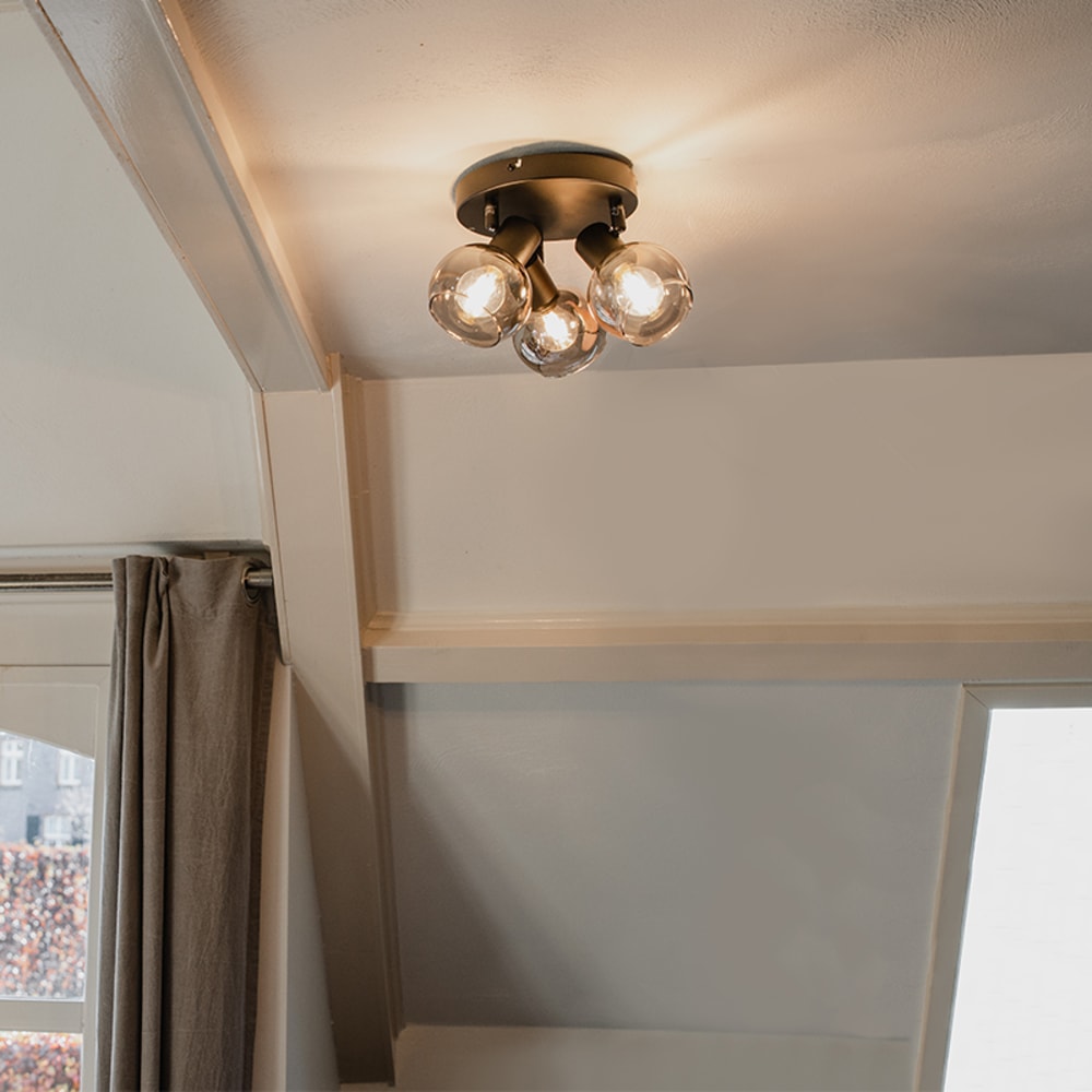 Spot plafond en verre noir — vue 3