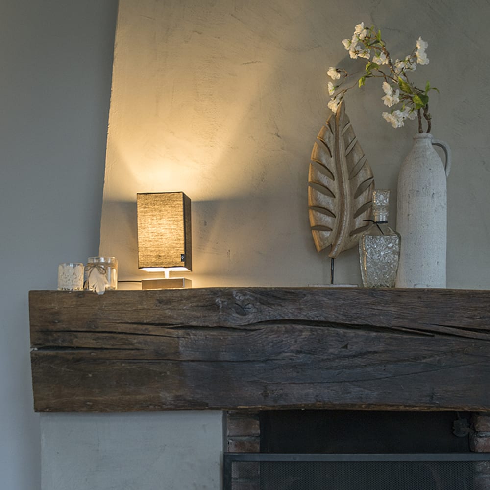 Lampe de table en acier noir — vue 3