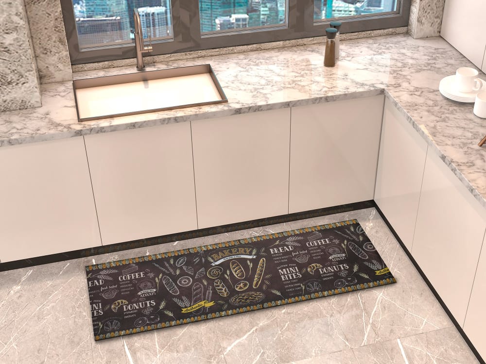 Tapis de cuisine lavable repas multicolore 52x200 cm — vue 3