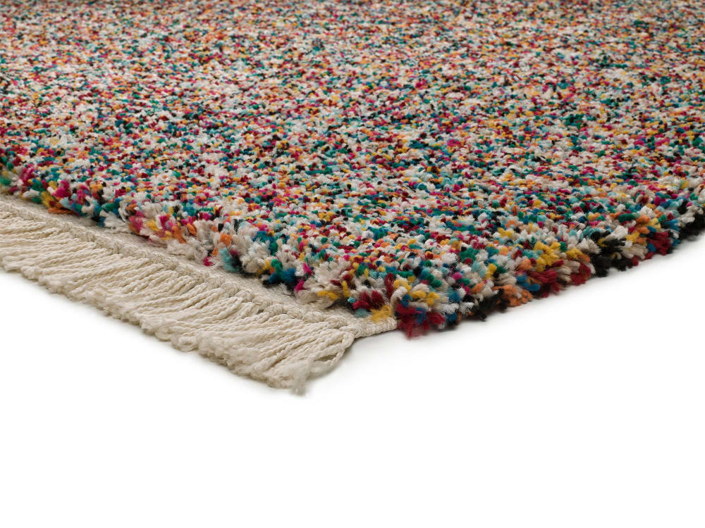 Tapis shaggy moderne multicolore 120x170 cm — vue 4